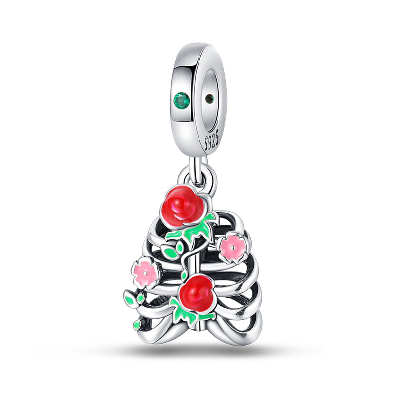 Esqueleto y Rosas