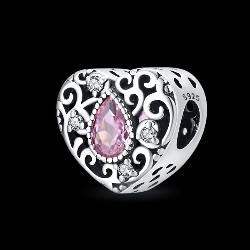 Corazón y Gota Rosa