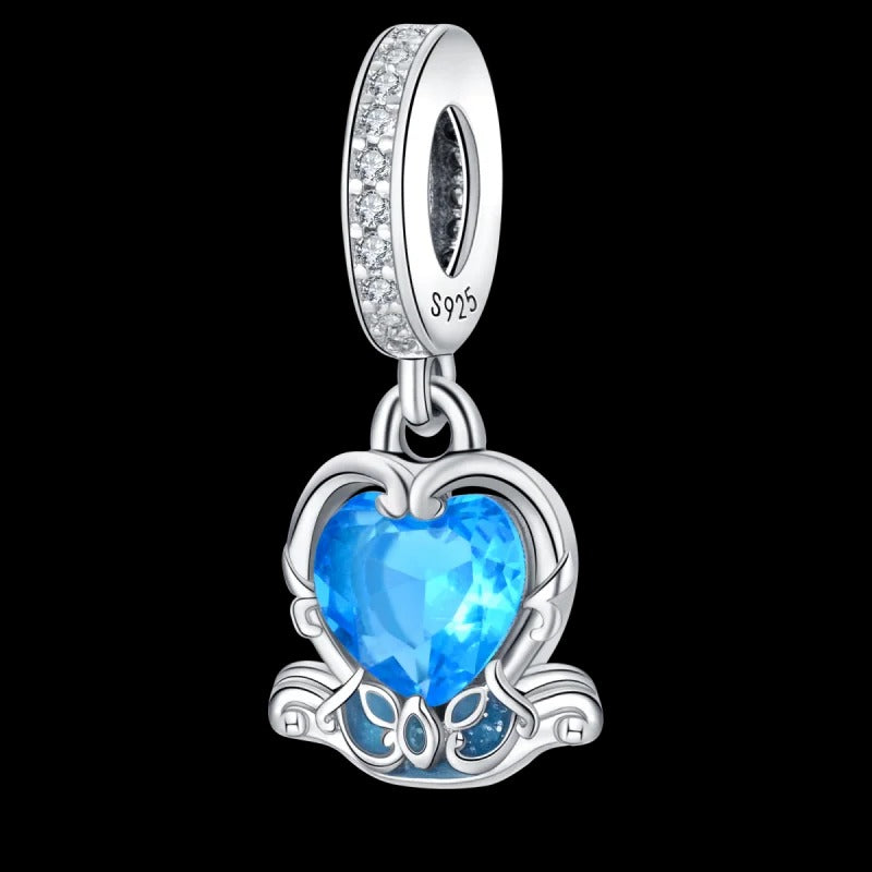 Corazón Azul de Princesa