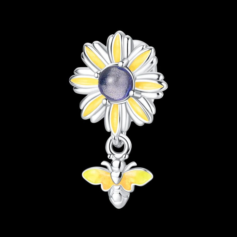 Flor Amarilla y Abeja