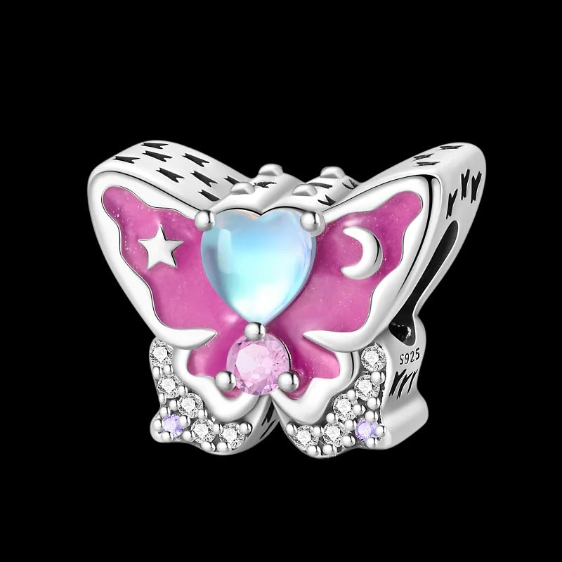 Mariposa y Corazón Opal