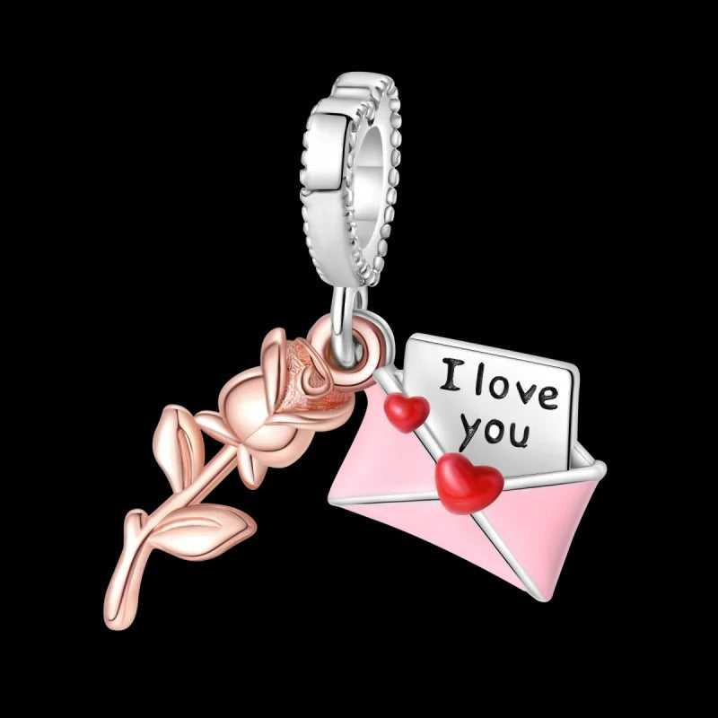 Rosa y Carta "I Love U"