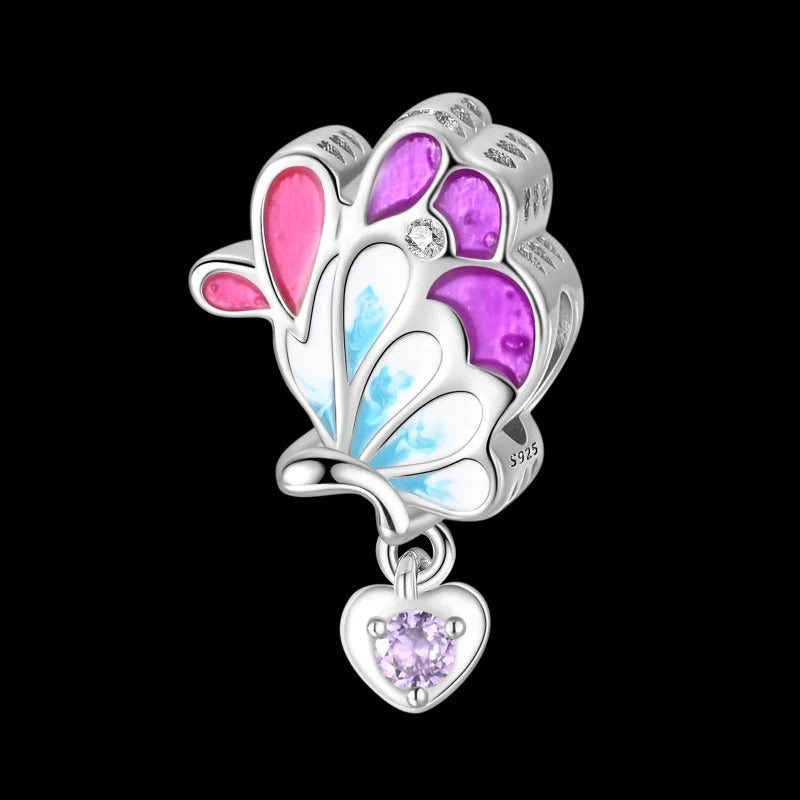 Mariposa de la Armonía y Corazón Morado