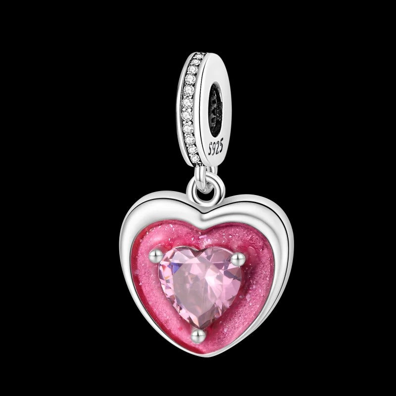 Corazón con Cristal Rosa